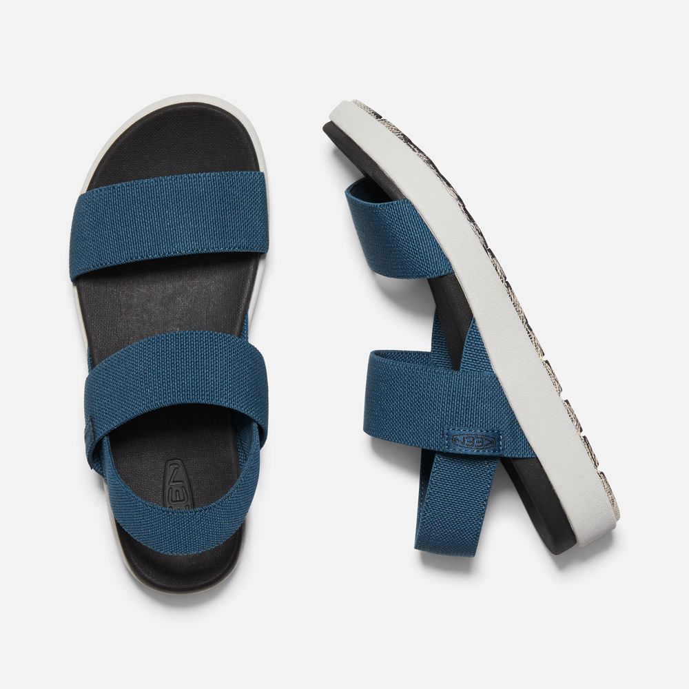 Sandales de Plage Keen Femme Bleu/Noir | Elle Backstrap | IOXLM-4328